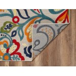 Calla Ivory/Multi Leila 2'2" x 4' Rug