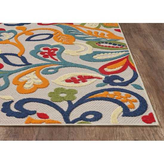 Calla Ivory/Multi Leila 2'2" x 4' Rug