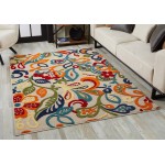 Calla Ivory/Multi Leila 2'2" x 4' Rug