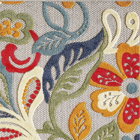 Calla Ivory/Multi Leila 2'2" x 4' Rug