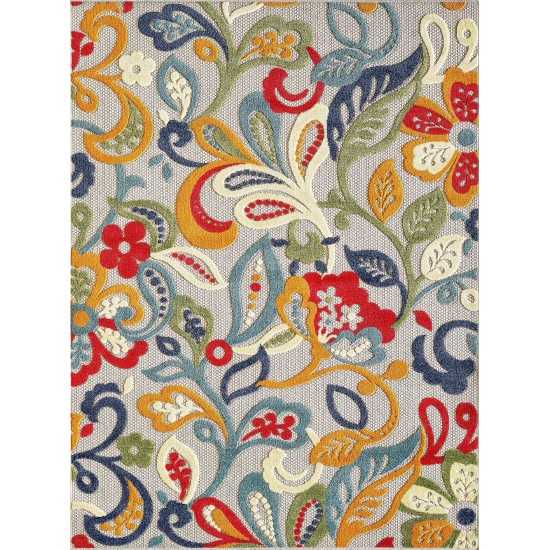 Calla Ivory/Multi Leila 3'3" x 4'11" Rug