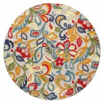 Calla Ivory/Multi Leila 7'10' Round Rug