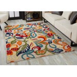 Calla Ivory/Multi Leila 7'10' Round Rug