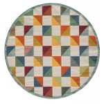 Calla Ivory/Multi Scope 7'10' Round Rug