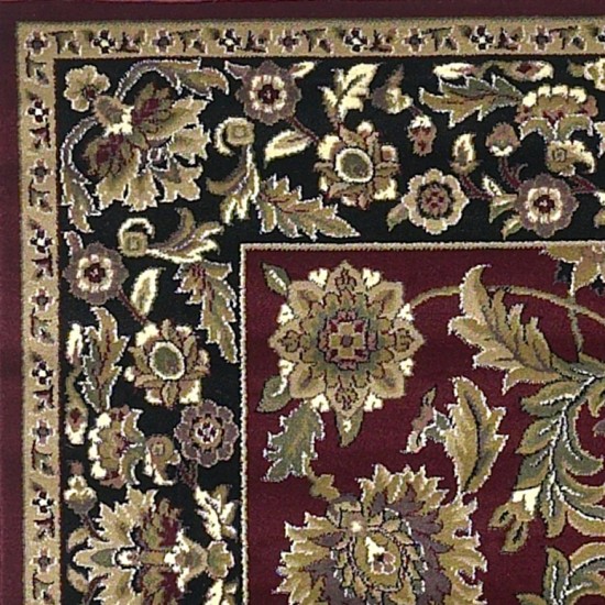 Cambridge Red/Black Kashan 2'2" x 7'11" Runner Rug