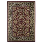 Cambridge Red/Black Kashan 2'3" x 3'3" Rug