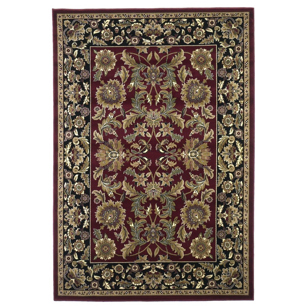 Cambridge Red/Black Kashan 2'3" x 3'3" Rug Cambridge Red/Black Kashan 2'3" x 3'3" Rug