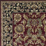 Cambridge Red/Black Kashan 2'3" x 3'3" Rug