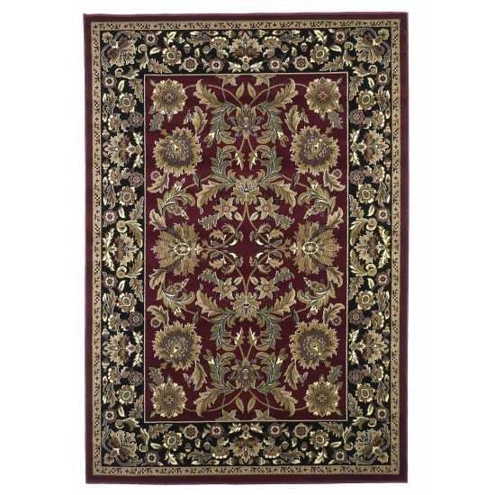 Cambridge Red/Black Kashan 3'3" x 4'11" Rug