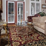 Cambridge Red/Black Kashan 9'10" X 13'2" Rug