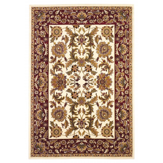 Cambridge 7303 Ivory/Red Kashan 2'3" x 3'3" Rug