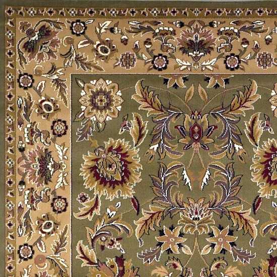 Cambridge Green/Taupe Kashan 20" x 31" Rug