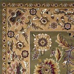 Cambridge Green/Taupe Kashan 3'3" x 4'11" Rug