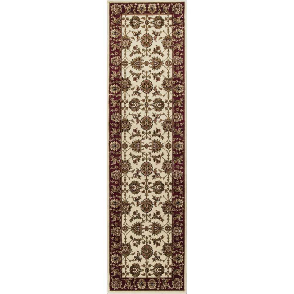 Cambridge 7312 Ivory/Red Kashan 2'2" x 7'11" Runner Rug