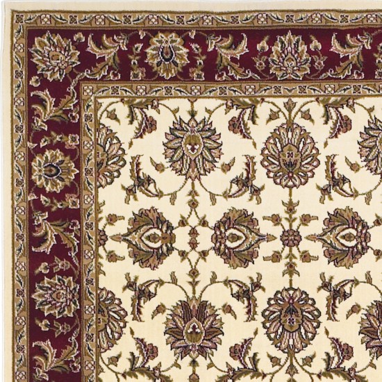 Cambridge 7312 Ivory/Red Kashan 2'3" x 3'3" Rug