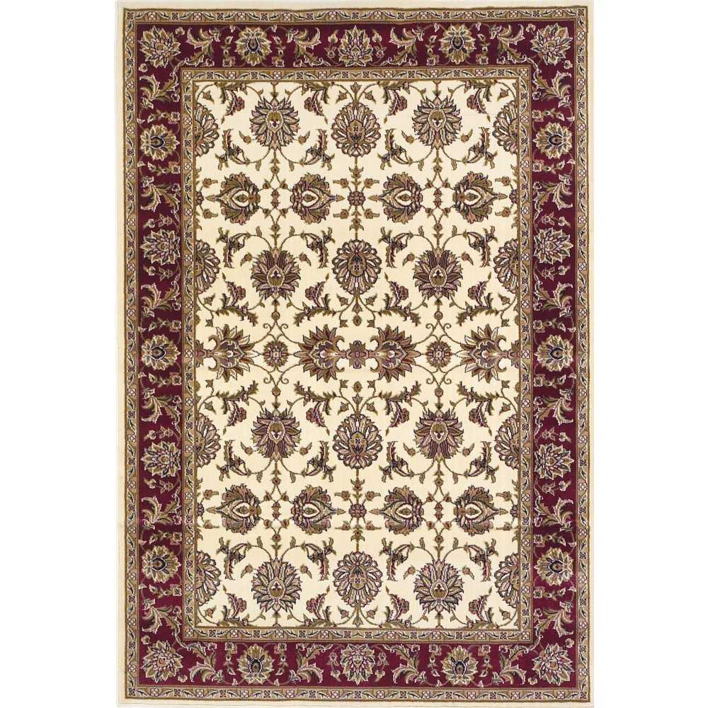 Cambridge 7312 Ivory/Red Kashan 3'3" x 4'11" Rug