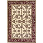 Cambridge 7312 Ivory/Red Kashan 5'3" x 7'7" Rug
