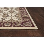 Cambridge 7312 Ivory/Red Kashan 7'7" x 10'10" Rug