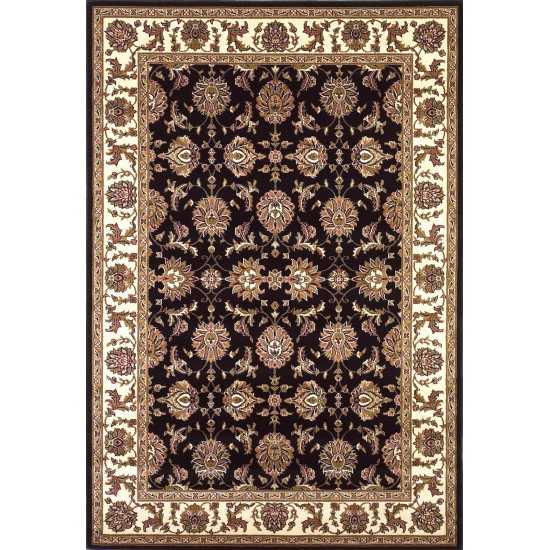 Cambridge Black/Ivory Kashan 20" x 31" Rug