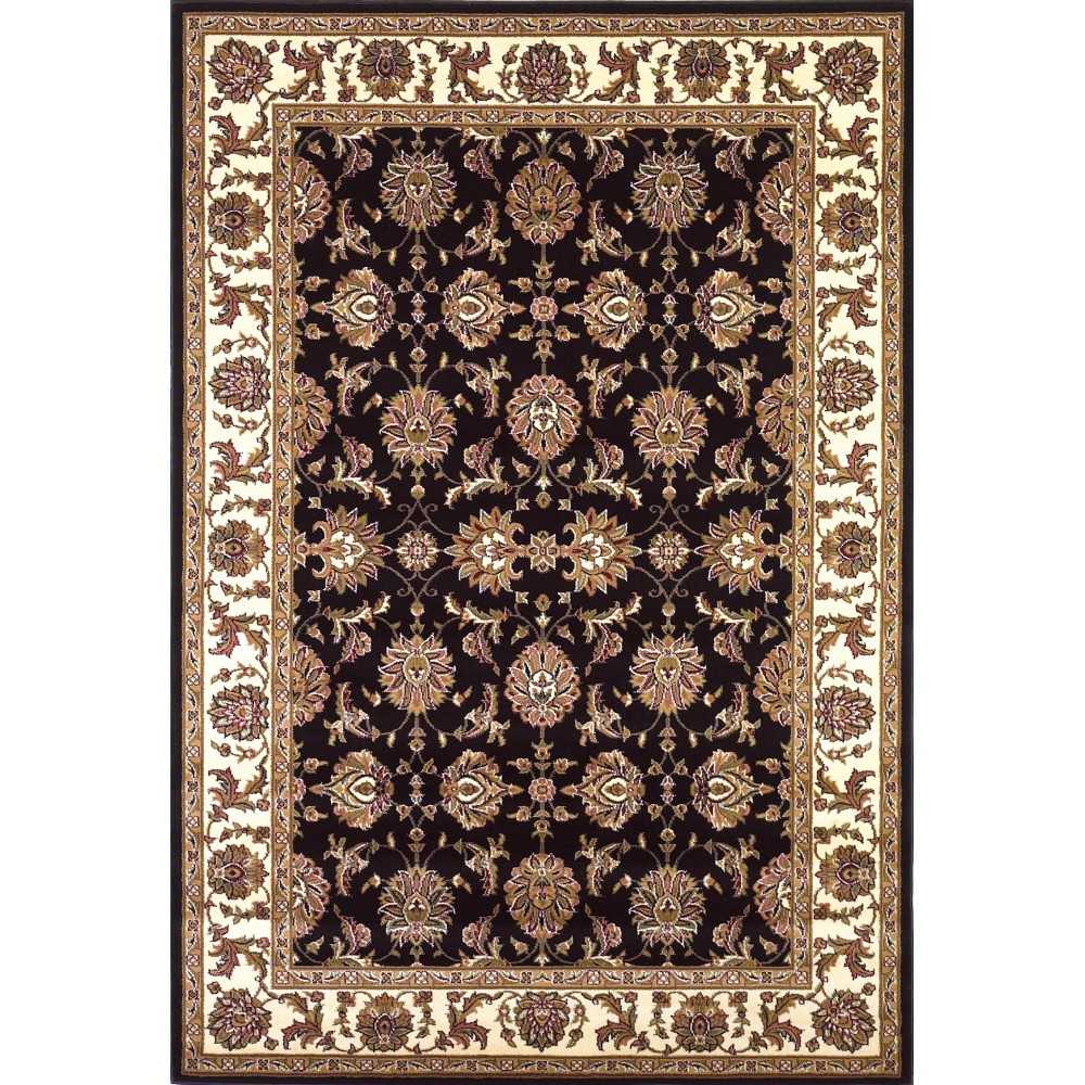 Cambridge Black/Ivory Kashan 20" x 31" Rug