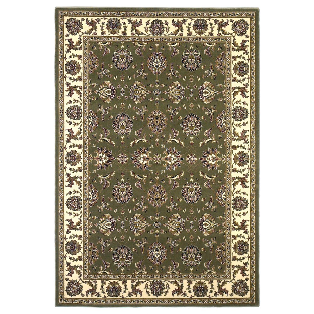 Cambridge Green/Ivory Kashan 20" x 31" Rug