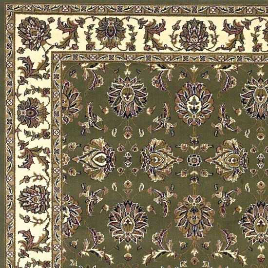 Cambridge Green/Ivory Kashan 20" x 31" Rug