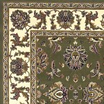 Cambridge Green/Ivory Kashan 20" x 31" Rug