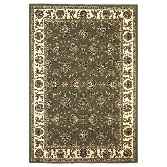 Cambridge Green/Ivory Kashan 2'3" x 3'3" Rug