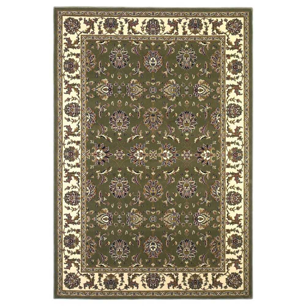 Cambridge Green/Ivory Kashan 9'10" X 13'2" Rug