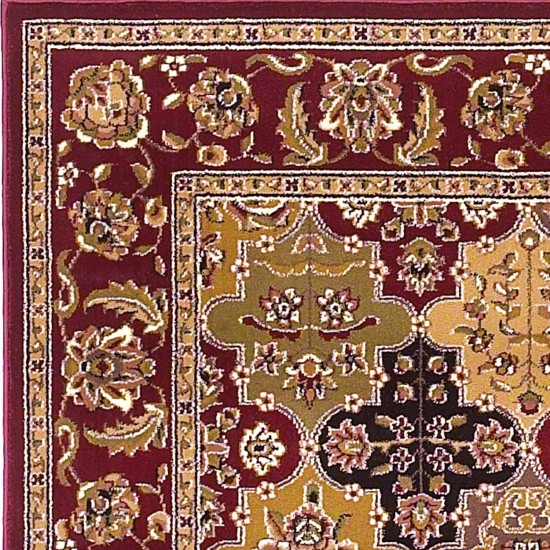 Cambridge Red Kashan Panel 2'2" x 7'11" Runner Rug