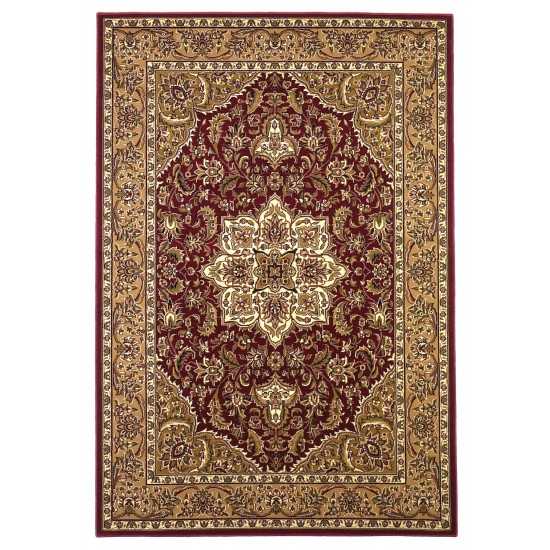 Cambridge Red/Beige Kashan Medallion 20" x 31" Rug