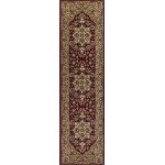 Cambridge Red/Beige Kashan Medallion 2'2" x 7'11" Runner Rug