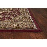 Cambridge Red/Beige Kashan Medallion 2'2" x 7'11" Runner Rug