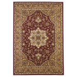 Cambridge Red/Beige Kashan Medallion 2'3" x 3'3" Rug