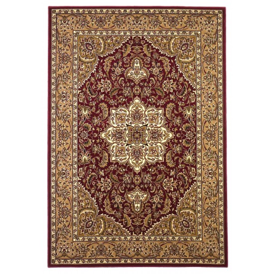 Cambridge Red/Beige Kashan Medallion 2'3" x 3'3" Rug