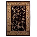 Cambridge Black/Beige Floral Delight 20" x 31" Rug