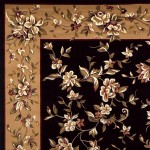 Cambridge Black/Beige Floral Delight 20" x 31" Rug