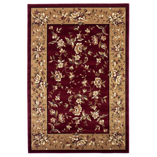 Cambridge Red/Beige Floral Delight 20" x 31" Rug