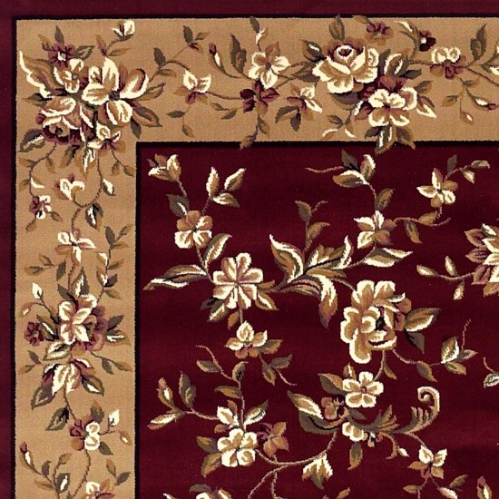 Cambridge Red/Beige Floral Delight 20" x 31" Rug