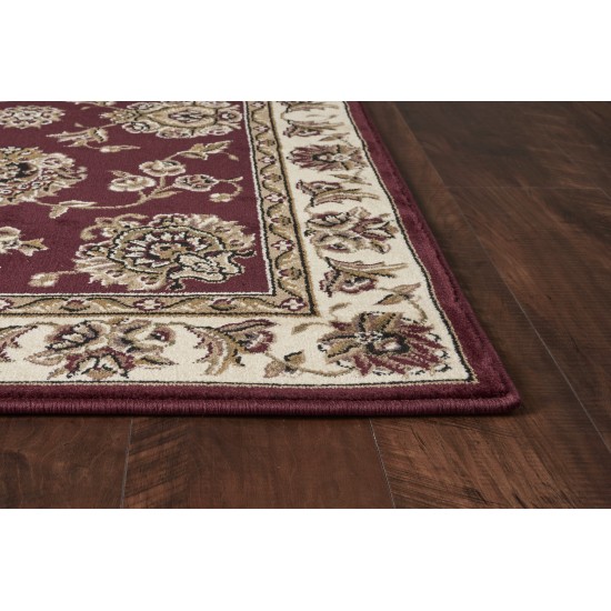 Cambridge Red/Ivory Floral Mahal 20" x 31" Rug