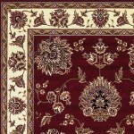 Cambridge Red /Ivory Floral Mahal 2'2" x 7'11" Runner Rug