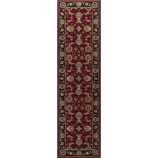 Cambridge Red/Black Bijar 2'2" x 7'11" Runner Rug