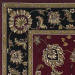 Cambridge Red/Black Bijar 3'3" x 4'11" Rug