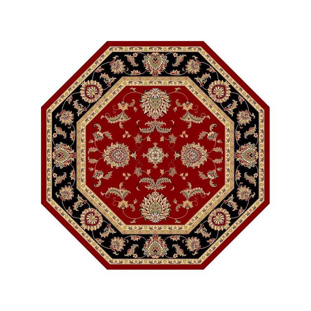Cambridge Red/Black Bijar 7'7" Octagon Rug Cambridge Red/Black Bijar 7'7" Octagon Rug