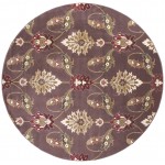 Cambridge Plum Palazzo 7'7" Round Rug