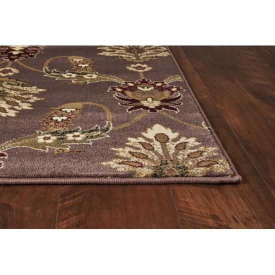 Cambridge Plum Palazzo 7'7" Octagon Rug