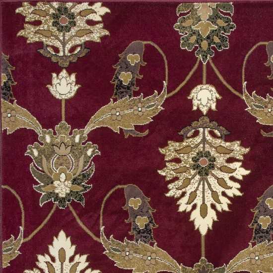 Cambridge Red Palazzo 2'2" x 7'11" Runner Rug