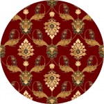 Cambridge Red Palazzo 7'7" Round Rug