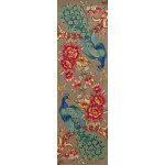 Catalina Sage Peacock Flora 2'6" x 8' Runner Rug