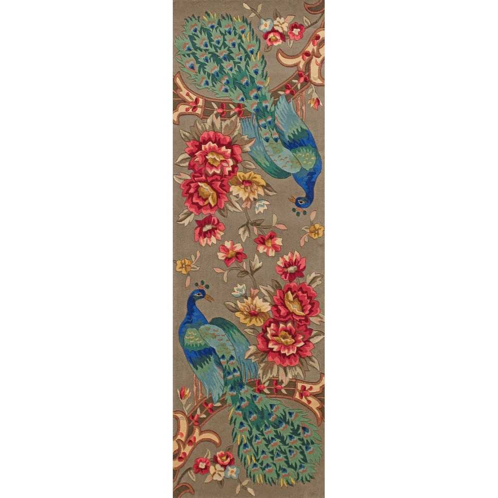 Catalina Sage Peacock Flora 2'6" x 8' Runner Rug